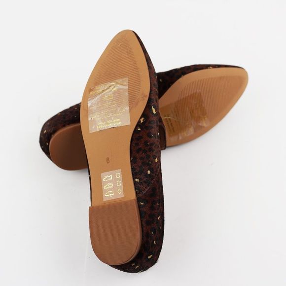 New MADEWELL Size 6 Frances Skimmer in Painted Leopard Calf Hair - Picture 5 of 5